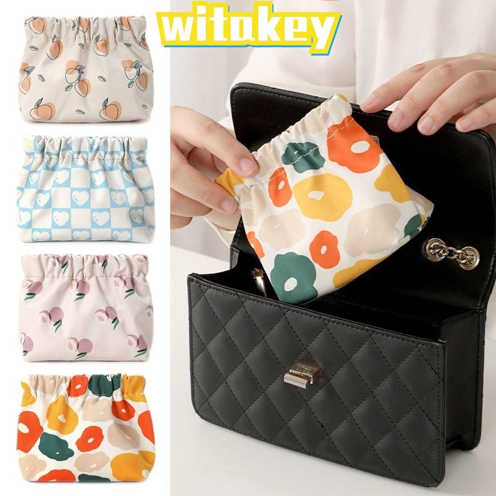 Witakey Shrrapnel Bag Mini Printing Travel Coin Money Bags