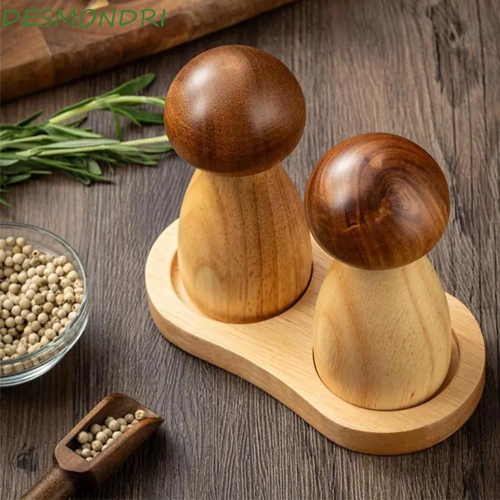 เครื่องบดพริกไทยเห็ด เดสมอนเดร, ไม้ความแข็งสูงแกนบดขวดโรงสีพริกไทย, เครื่องมือห้องครัวปรับอนุภาคขนาดที่มีฐานขวดบดเกลือเครื่องเทศ
