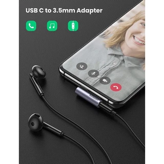 UGREEN รุ่น 80384 USB C to 3.5mm Adapter Headphone Jack Angled Type C Aux Female Car Stereo Audio Earphone Adaptor