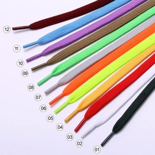 [การจัดส่งสินค้าในคลังสินค้าในประเทศ]1 คู่ 80/100/120/140/150/180 ซม.รองเท้าลูกไม้แบนเชือกผูกรองเท้าผ้าใบ Shoestrings ยอดนิยม Casual Shoelaces