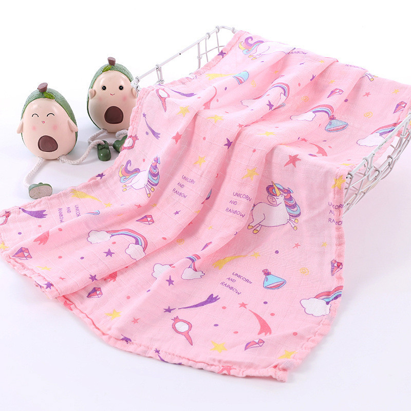 พร้อมส่งในไทย ผ้ามัสลินแบมบู ผ้าอ้อมผืนเล็ก ผ้าพาดบ่า 60*60 cm ผ้าอ้อมเยื่อไผ่