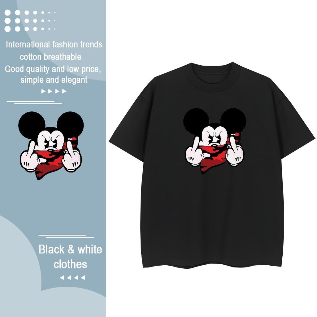 เสื้อยืดผู้หญิง MINNIE 2024 ออกแบบขายส่งแขนสั้นนุ่มด้านบน DIY โลโก้ Oversize สไตล์เกาหลี