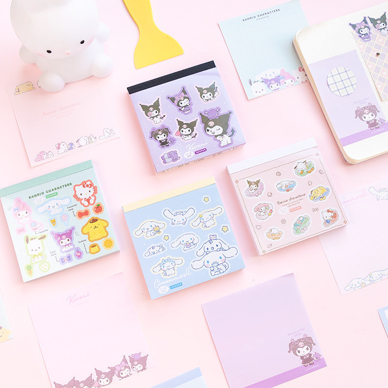 80 ชิ้น/เซ็ต Sanrio Memo Note Paper การ์ตูน Notepad Memo Pad