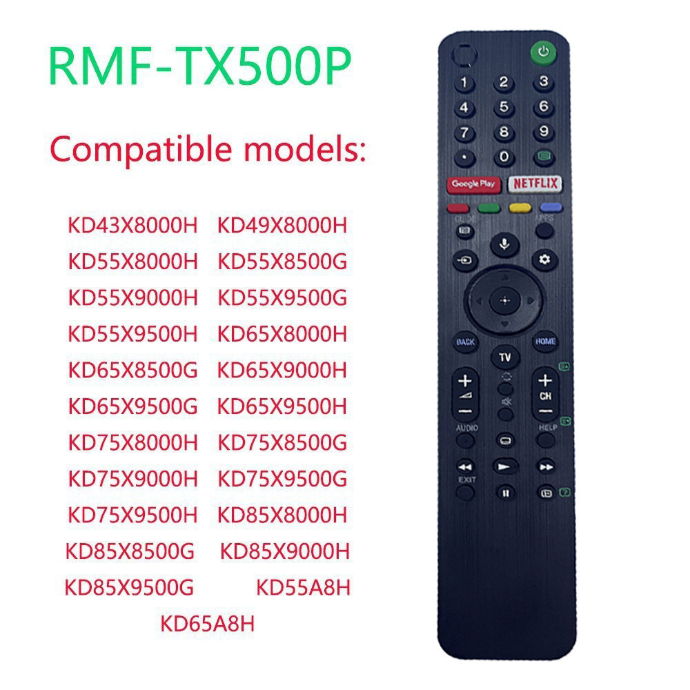 เหมาะสําหรับ Sony TV รีโมทคอนโทรลเสียง RMF-TX500P RMF-TX 520P RMF-TX500U RMF-TX520E RMF-TX520B KD43X