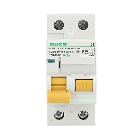 ตัวตัดไฟ เบรกเกอร์กันดูดHACO รุ่น R7-240/30,R7-263,R7-280,R7-2100/30 แอมป์ 1 เฟส