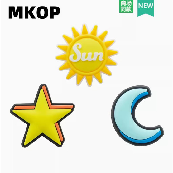 ใหม่ Crocs Charm อุปกรณ์เสริม DIY หัวเข็มขัดรูปดอกไม้น่ารัก PVC อารมณ์ที่สวยงามสําหรับรองเท้า Crocs ด้านบน