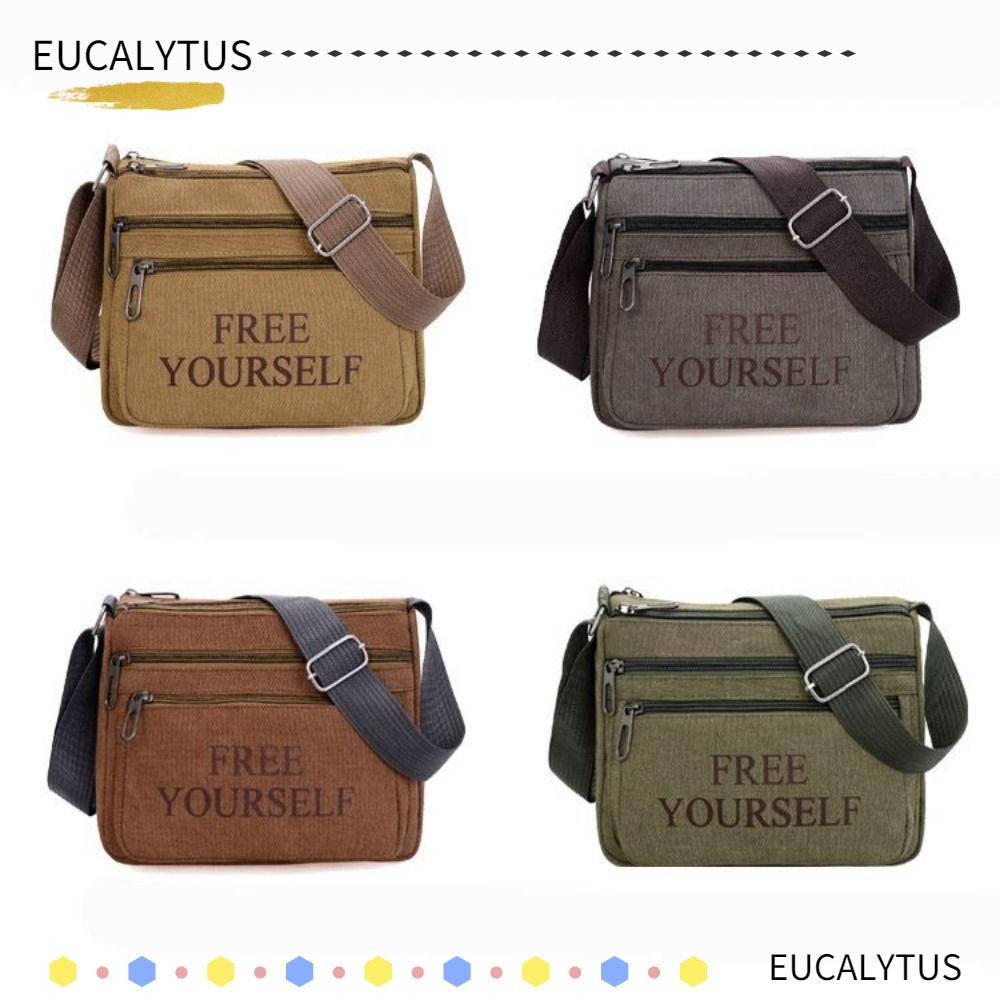 Eutus Mens Crossbody Bag, Fashion High Quality Men Shoulder Bags, Travel Canvas Casual Tote Bag Luxury Messenger Bags