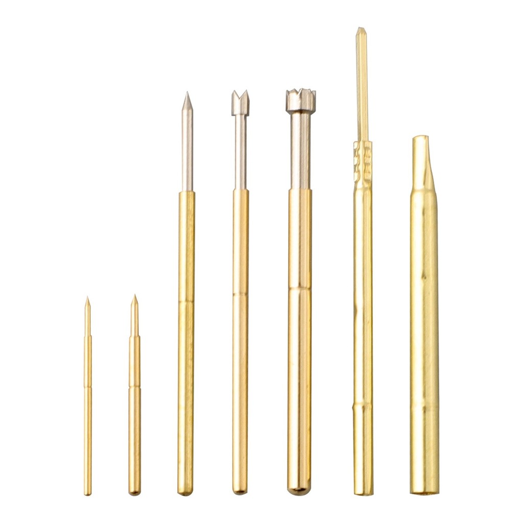 {bestshe 0823} 100x Dia 0.68mm-2.36mm Multiple Types Spring Test Probe Pogo Pin Receptacle Tool