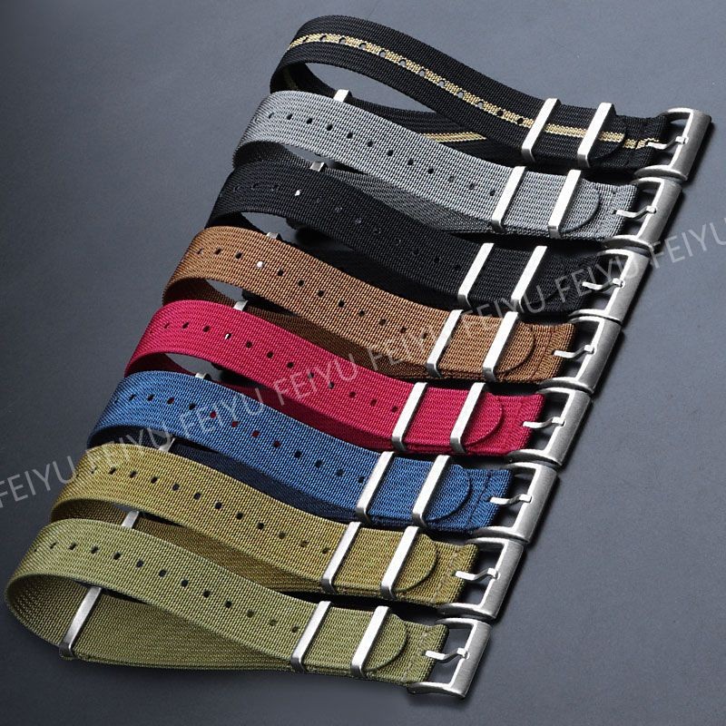 สาย NATO ZULU ผ้าใบนาฬิกา One Piece Loop สร้อยข้อมือไนลอน 18 มม.20 มม.22 มม.สําหรับ Seiko 5 กีฬาสไตล์ทหาร Universal WatchBands ผู้ชายผู้หญิงเข็มขัดข้อมือ