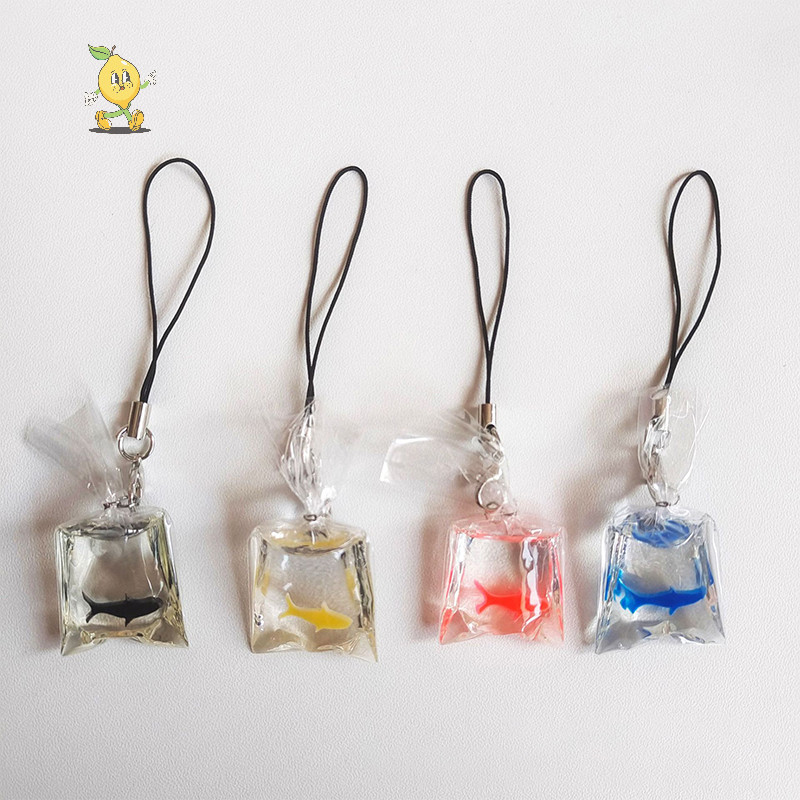 [mozh] Kawaii ปลาเรซิ่นโทรศัพท์ Ch สายคล้องเชือกเส้นเล็กผู้หญิงน่ารักจี้สําหรับคีย์กระเป๋าอุปกรณ์เสริมน่ารัก [TH]