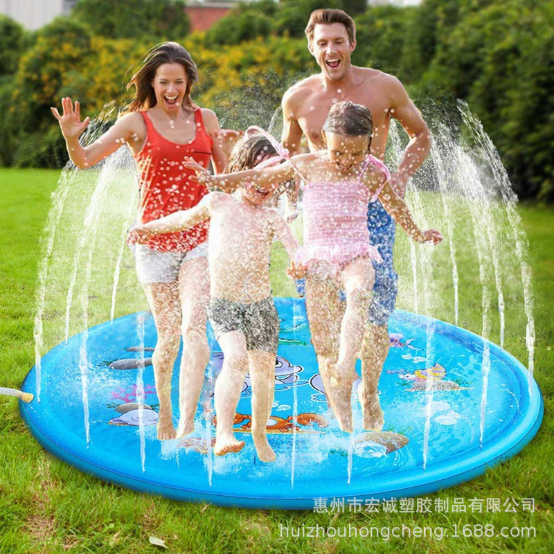 สระน้ำพุ  ถาดน้ำพุ สระน้ำพุเด็ก วัสดุPVC มีคุณภาพสูง 2ขนาด 100/170ซม. ราคา ถูกที่สุด ดีลบีเคเค แกลเลอรีภาพที่ 4