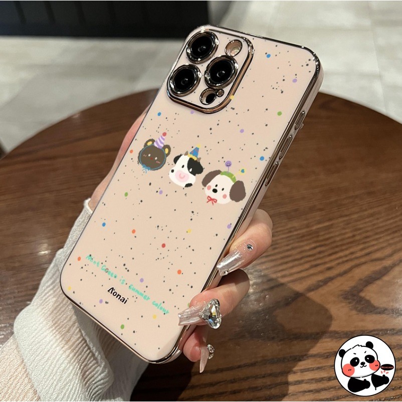 หรูหราชุบปลอกสําหรับOPPO Reno 12 Pro 12F 11 Pro 11F 10 9 8 Pro Plus 8Z 8 5G 4G Pro + 8T 4G 8T 5G 7 4