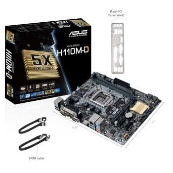เมนบอร์ด ASUS H110M-D LGA1151 DDR4 Intel H110M-F ชิปเซ็ต