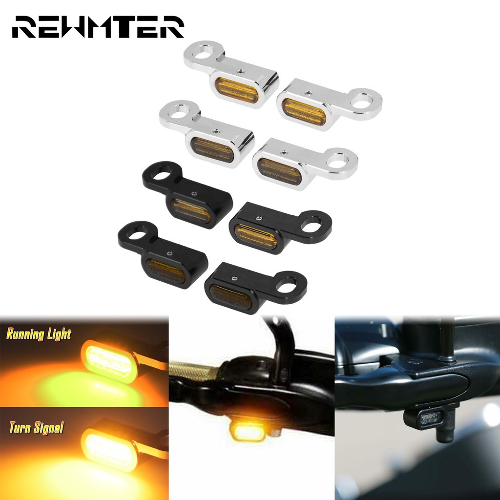 2x LED ไฟเลี้ยวไฮดรอลิกคลัทช์ไฟ Blinker โคมไฟ Fit สําหรับ Harley สําหรับ Touring 14-22