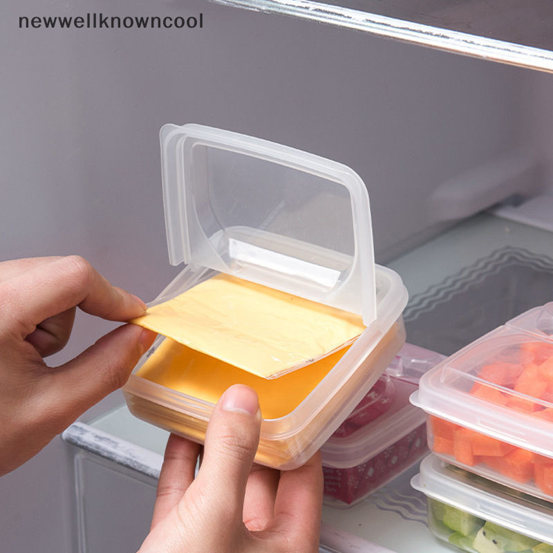 ใหม่wellknowncool กล่องเก็บของในตู้เย็น Fresh-Keeping กล่องเนื้อแช่แข็ง Sub-grid กล่องเล็ก Mini กล่องปิดผนึกโปร่งใสเก็บอาหาร Crisper AAD