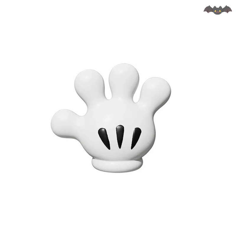 [PE] Mickey Palm Simple Towel Rack เด็กแขวนผนังผู้ถือแปรงสีฟันวางตะขอครอบครัวสี่ห้องน้ําชั้นวางชั้นวาง Organizer TH