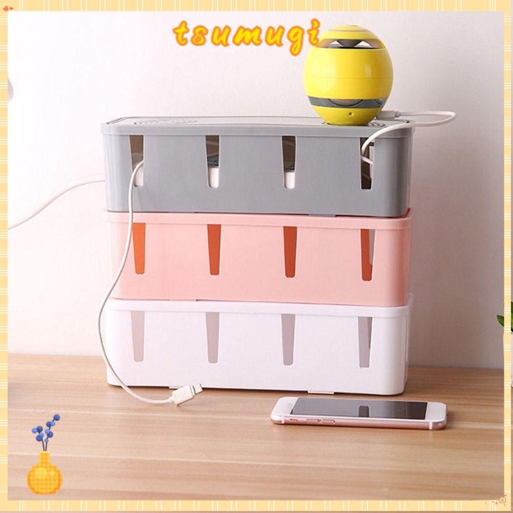 Tsumugi Cable Tidy Box ใช้งานได้จริง Storage Rack Safety Cable Organizer