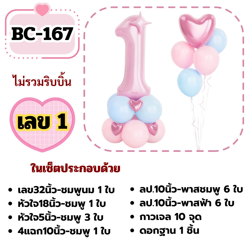 (ร้านไทย)เซ็ตเลขวันเกิดขนาด32นิ้วสีหวาน พร้อมลูกโป่งหัวใจสีสวยพาสเทล (BC) ราคา ถูกที่สุด ดีลบีเคเค แกลเลอรีภาพที่ 4