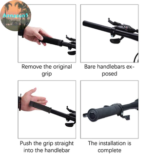 Annasun 1 คู่ฝาครอบมือจับยาง Grips Handlebar ฝาครอบป้องกัน Anti-slip อุปกรณ์ป้องกันจักรยานอุปกรณ์เสริม TH