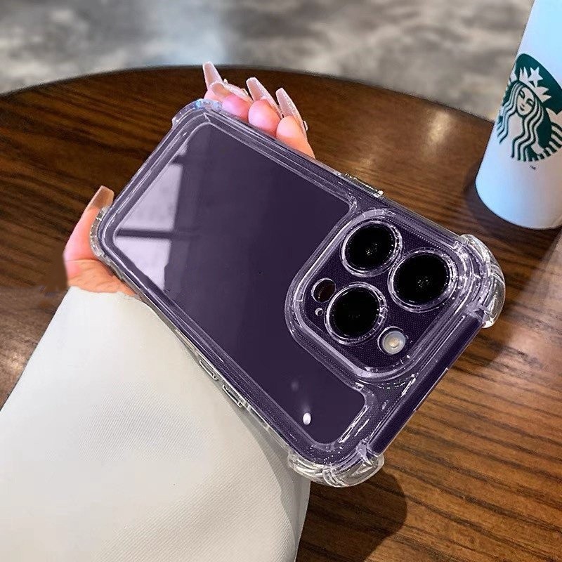 ราคาถุก เคสใส กันกระแทก 1.5mm สำหรับ iPhone 16 e 16Pro 16Plus 16Promax 16 15 14 13 12 11 Pro Plus Pr