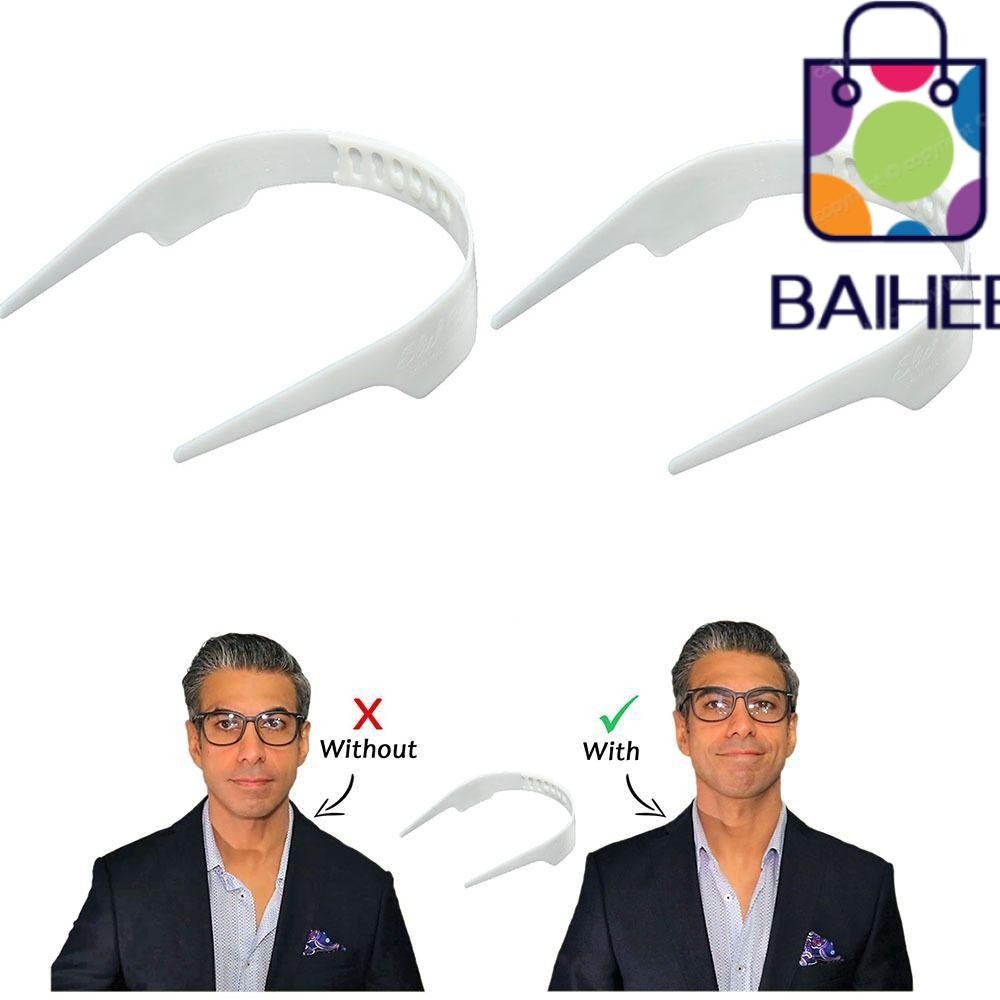 Baihee เสื้อยืนเครื่องมือคอปกปรับได้ Stays Bundle Kit เสื้อ Collar Support Shaper, Slick Collar Stays เสื้อ Anti-roll Fixed Shaper