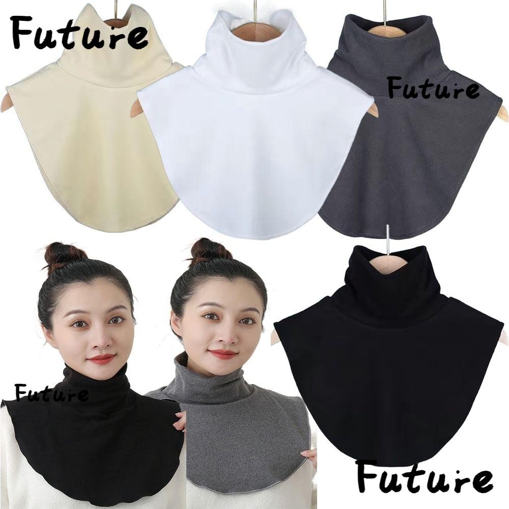 อนาคตปกปลอม,ผ้าพันคอห่อที่ถอดออกได้ปกเท็จ,คอสูงปกด้านล่างตกแต่งปกยืดหยุ่นสูงแฟชั่นปกสูงผู้ชายผู้หญิง