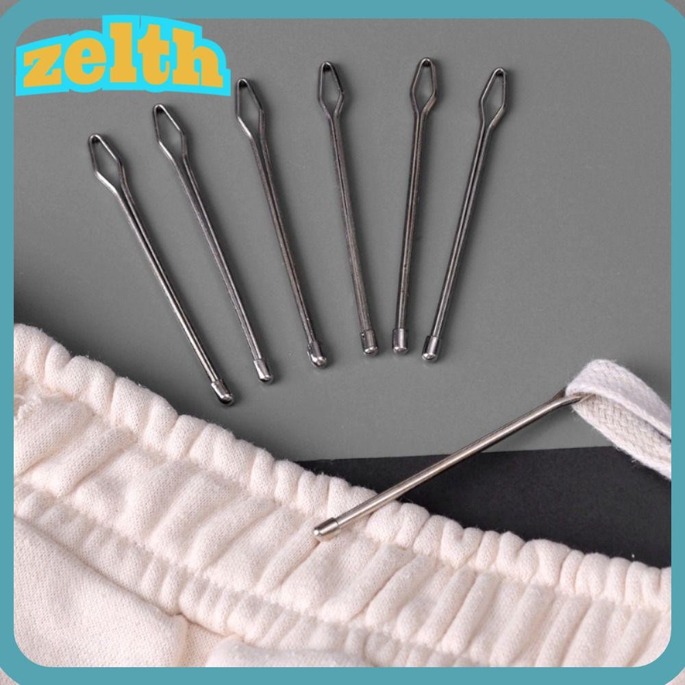 Zelth เชือก Threader คู่มือ, เครื่องมือด้ายเสื้อผ้าหัตถกรรมสวมใส่ Threaders ท่องเที่ยว, อุปกรณ์เย็บผ้า สแตนเลสคีมเสริมกางเกงเข็มขัดตะกั่วอุปกรณ์