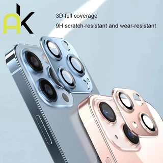 AK ฟิล์มเลนส์กล้อง ใช้สำหรับ iPhone 17 16 11 12 13 Pro Max 14 15 16 Pro Max Mini 14 15 16 Plus 9H ครอบเลนส์