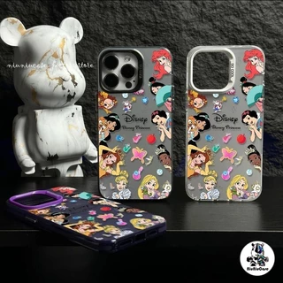 เคสไอโฟน11 เจ้าหญิงแบบเต็มหน้าจอ For IPhone 11 13 12 7Plus 14 15 11 Pro MAX 8 7 Plus X XR XS SE เคส หรูหราป้องกันการตก