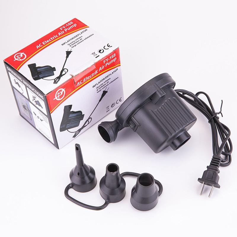 electric pump ปั้มเป่าลมสระว่ายน้ำ ห่วงยาง ลูกบอล ปั้มลมไฟฟ้า ปั้มลม เเถมฟรีหัวเปลี่ยน3หัว
