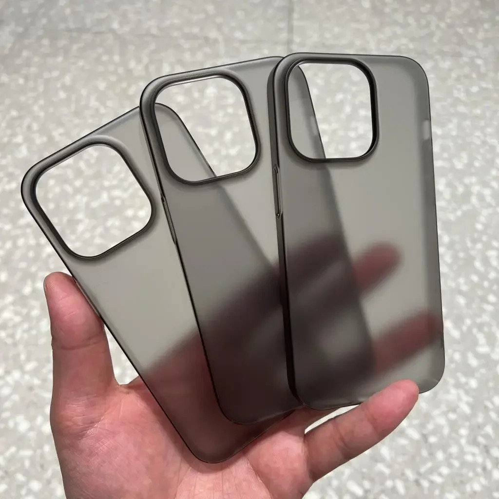 โปร่งแสงultra Thin Matte Hard PCกันกระแทกบางผิวปกหลังสําหรับiPhone 16 15 14 13 12 11 Pro Max X XS Max XR 16 Plusฝาครอบโทรศัพท์