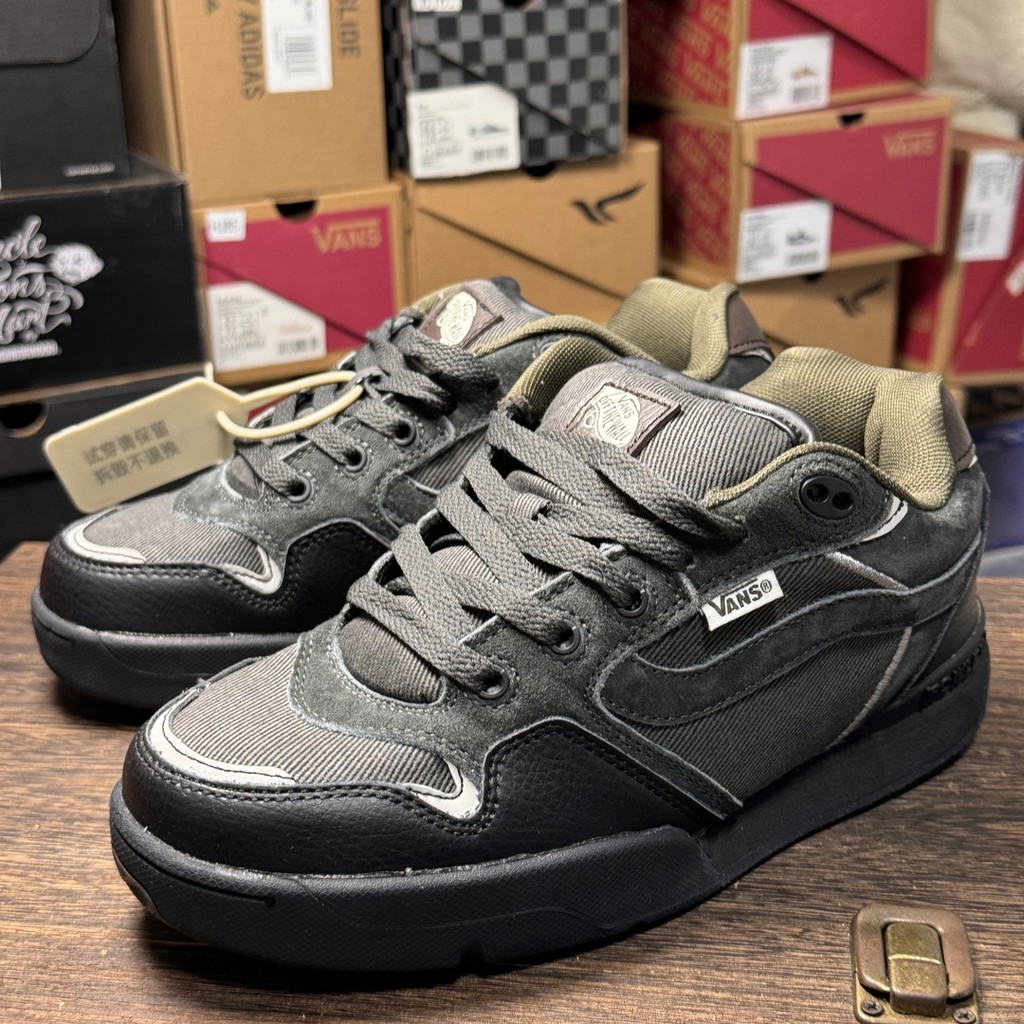 Dime x Vans Rowley XLT Black Low-Top รองเท้าผ้าใบลําลอง