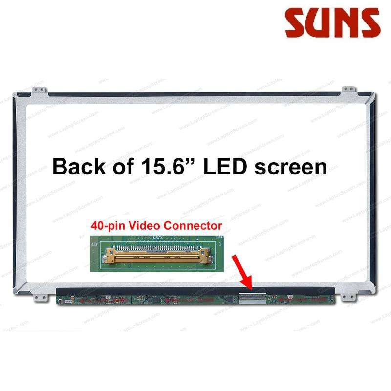 ✿15.6นิ้วบาง40ขา LED จอแอลซีดีสำหรับแล็ปท็อปหน้าจอ Acer Asus b156xw04 lp156whb TLA1 LP156WH3