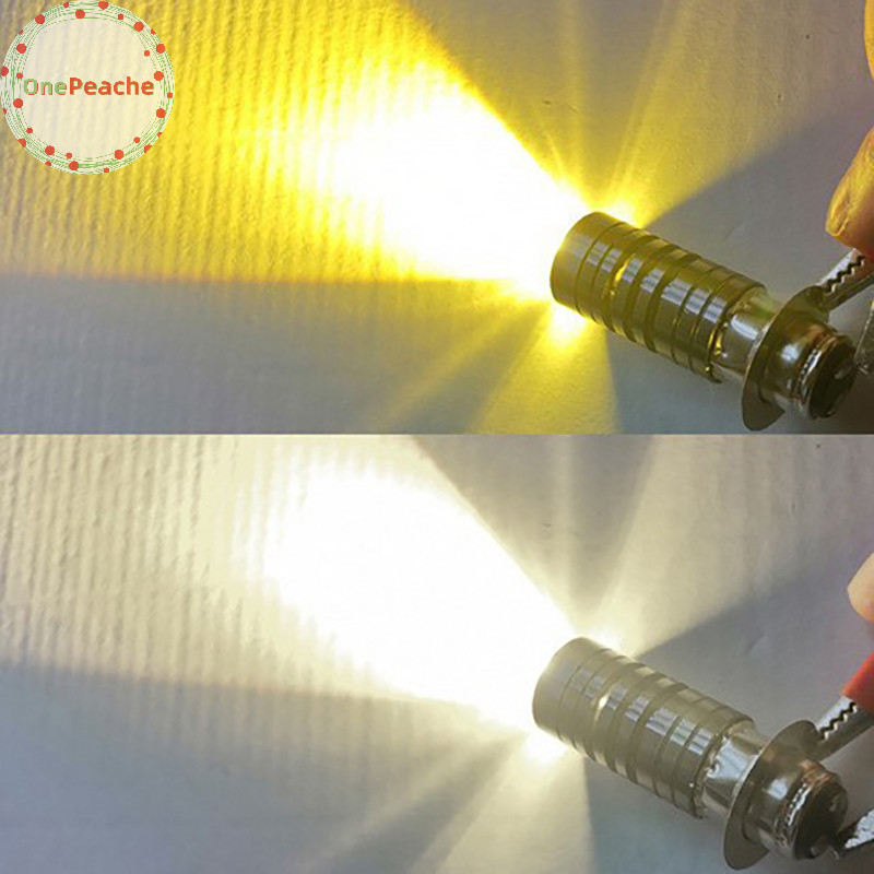Onepeache Universal 12V Dual สีไฟหน้าหลอดไฟ P15D H6 PX15D LED ไฟหน้ารถจักรยานยนต์ H6 สกู๊ตเตอร์ Motobike หัวโคมไฟ TH