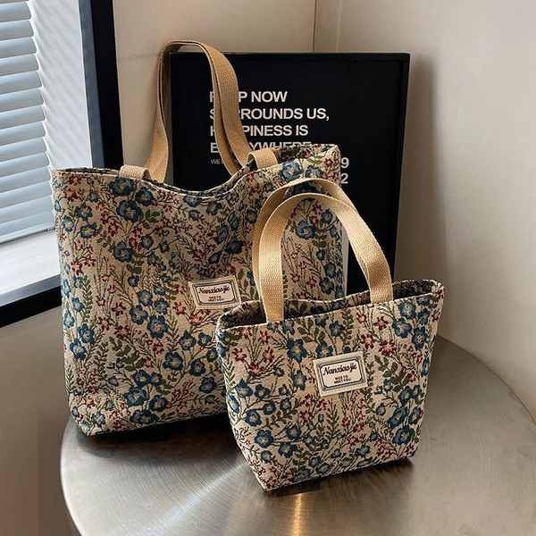 longchamp แท้ กระเป๋า akkara กระเป๋าผ้าใบความจุขนาดใหญ่กระเป๋าหิ้วสะพายไหล่แฟชั่นแมทช์ลุคง่ายรุ่นใหม