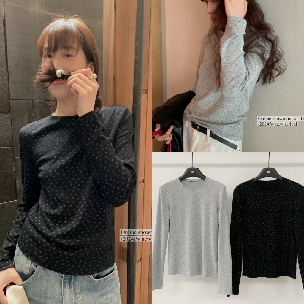 เสื้อแขนยาว ลายดอกไม้ งานน่ารักมากๆ ผ้าดีมาก ทรงเกาหลี ทรงน่ารัก แฟชั่นเกาหลี