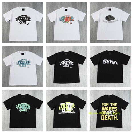 สินค้าใหม่พร้อมสต็อกขายร้อน ** SYNA ** ผ้าฝ้ายแท้ 100% ** เสื้อยืดแขนสั้นคอกลมพิมพ์ลาย