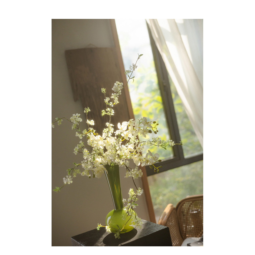 ประดิษฐ์หิมะวิลโลว์สาขาฝรั่งเศสจําลองดอกไม้แห้งดอกไม้ปลอมเครื่องประดับตกแต่งห้องนั่งเล่นตารางดอกไม้ระดับไฮเอนด์ไบโอนิคดอกไ - รูปที่ 5