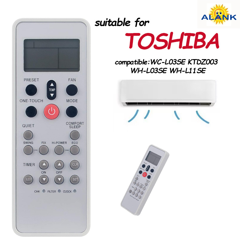 ALANK รีโมทแอร์ โตชิบ้า แคเรียร์ Toshiba Carrier รุ่น L03SE รีโมท แอร์ toshiba / carrier รีโมทTOSHIB