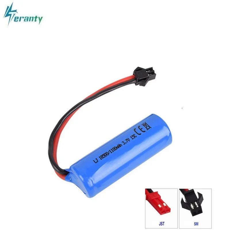3.7V 1100mAh 18500 Lipo Battery For S900 FT008 Remote control helicopter / Boat for Toy Rechargeable