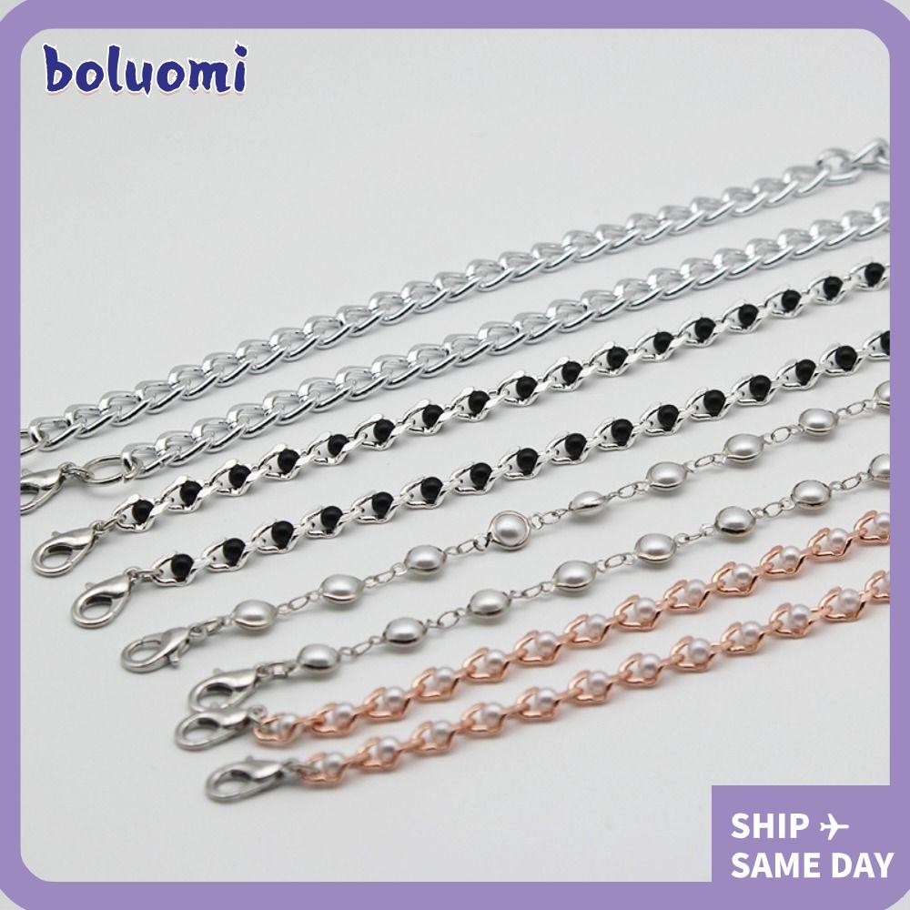 Bolumi สายรัดชุดชั้นใน, สายรัดยกทรงมุก Rhinestone, แฟชั่นปรับ Aniti-slip โลหะผู้หญิงชุดชั้นในอุปกรณ์เสริม