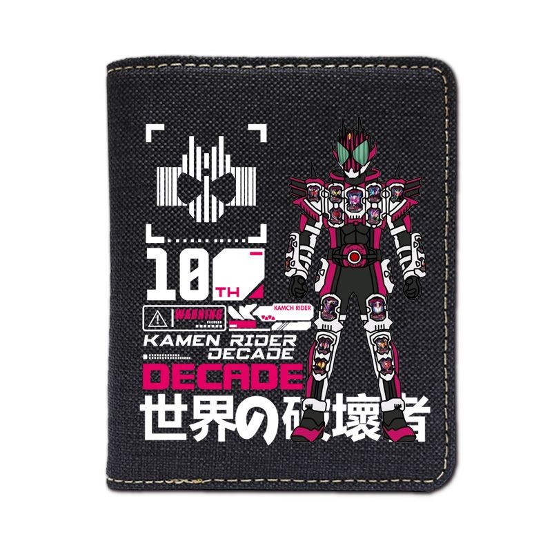 Kamen Rider DECADE DECADE DECADE กระเป๋าสตางค์ Shiwang อะนิเมะอุปกรณ์ต่อพ่วงผู้ถือบัตรกระเป๋าสตางค์ส่วนบุคคลสองมิติ