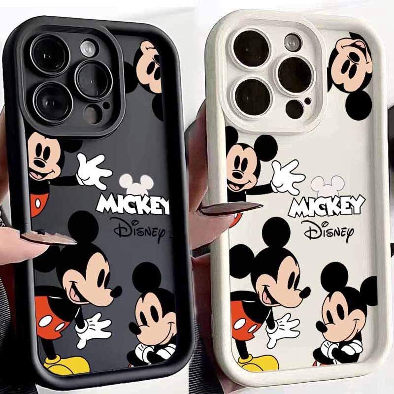 สี่ Mickey Mouse Frosted สําหรับ Infinix หมายเหตุ 30 40 Pro Zero 30 Hot 40i 30 เล่นสมาร์ท 8 7 TECNO SPARK20 Shell นุ่มสร้างสรรค์ซิลิโคนกันกระแทก
