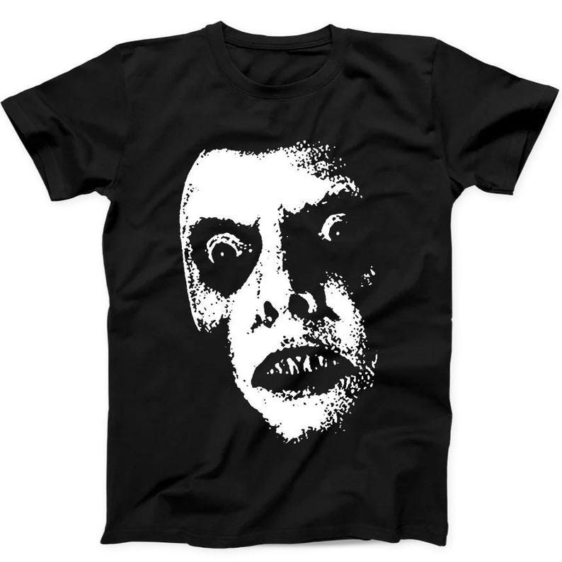 The Exorcist Pazuzu Captain Howdy Halloween Horror Gift Tee Black T Shirt 127 ใส่เดินทาง รัดรูป แฟชั