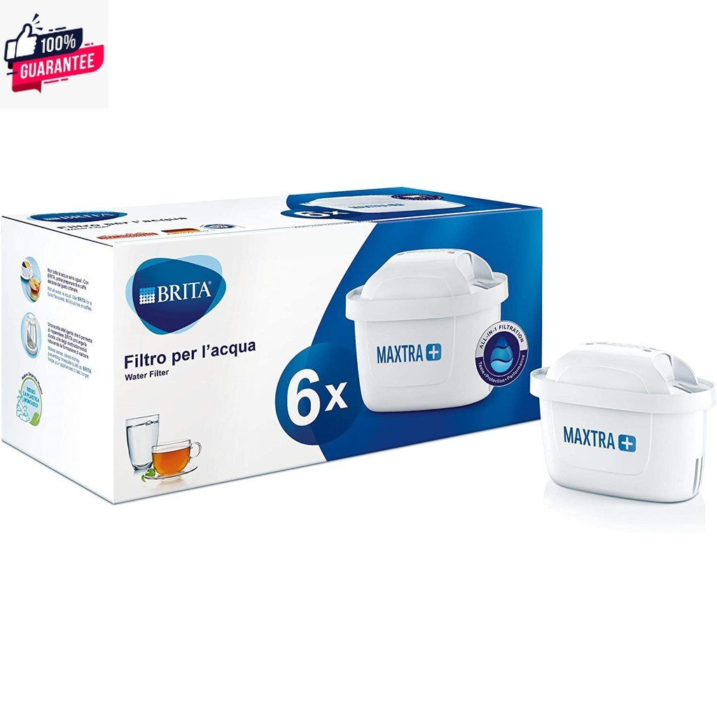 【Free Shipping】Brita Maxtra+ Filter Cartridge From Germany Reduce Heavy Metal Chlorine Suitable for All JugPack of 6
