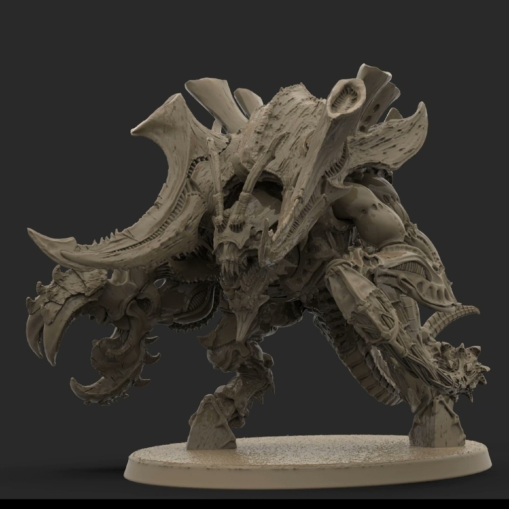 Warhammer 40k Tyron แมลง Clan Executioner โมเดลฟิกเกอร์สีขาว 80mm (ไม่มีฐาน) QMW0