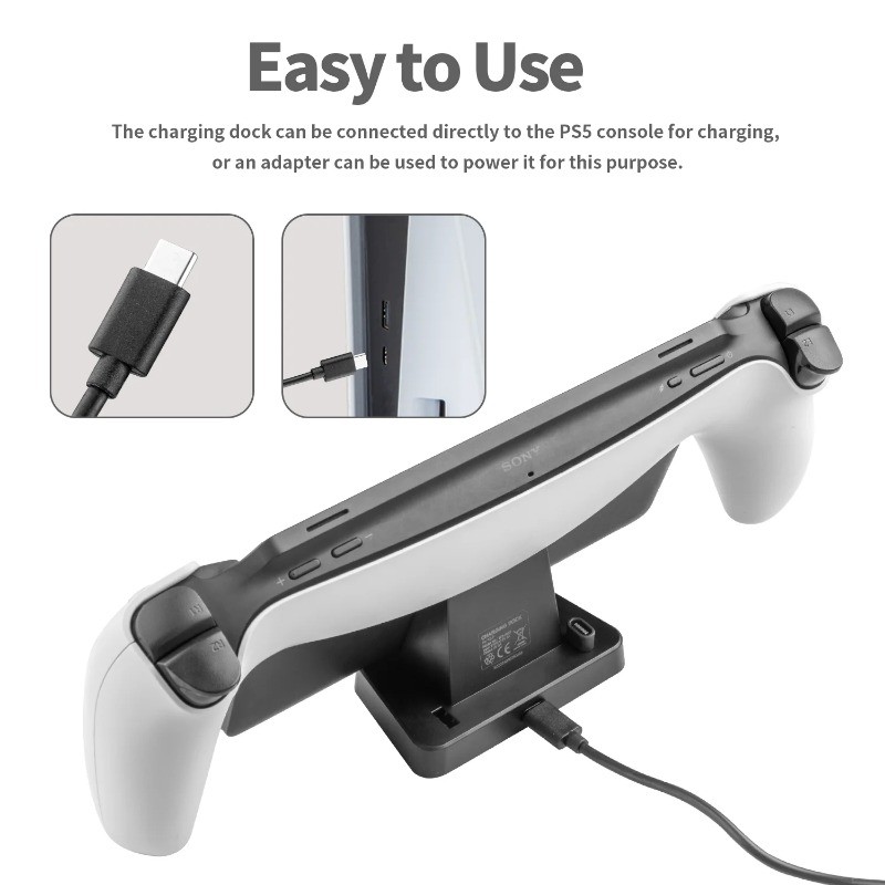 สําหรับ PS Portal แท่นชาร์จมือถือ Magnetic Type-C Streaming แท่นชาร์จมือถือสําหรับ PlayStation Portal - รูปที่ 5