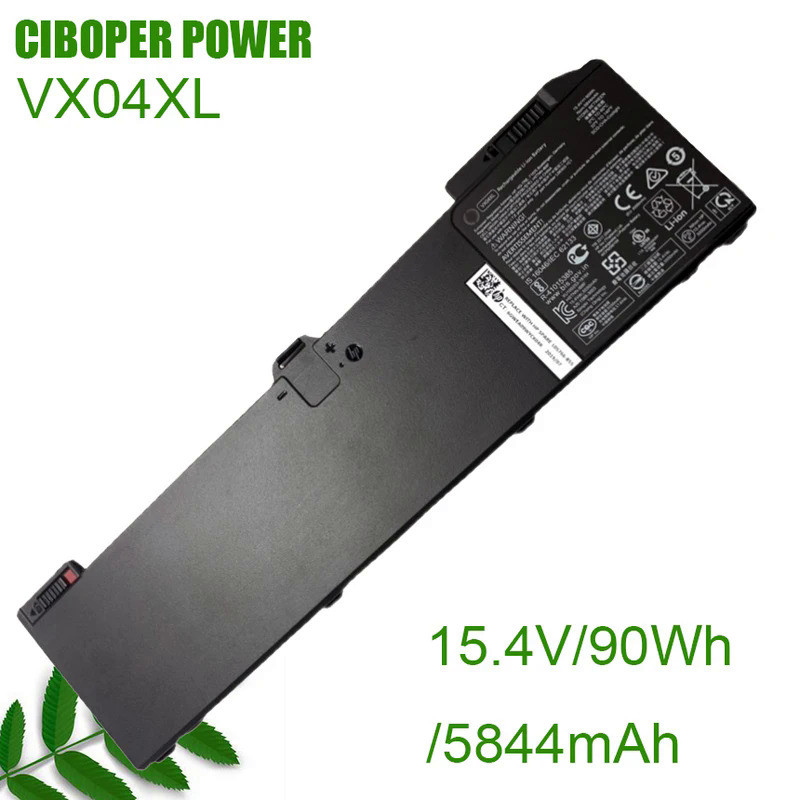 CP Laptop Battery VX04XL 15.4V/90Wh/5844mAh For Zbook 15 G5 G6 Series Notebook HSTNN-IB8F HSN-Q13C L