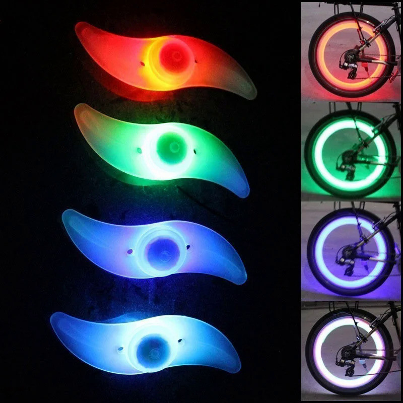 Bike Accessories Led Bicycle Wheel Spoke Light Tire Bright Lamp Cycle Firefly Hotwheels Flash Light 