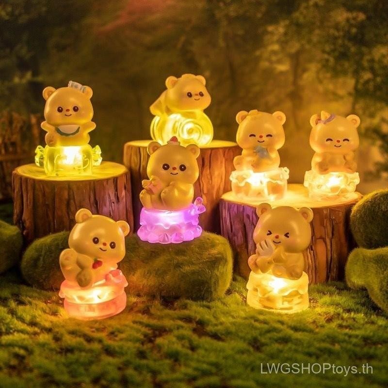 ตุ๊กตาน้องหมี BB-2 (มีไฟ) ลุ้นซีเคร็ท (ราคาต่อ 1 กล่อง= 1 ตัว) พร้อมส่งจากไทย